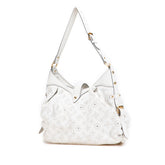 ルイ ヴィトン モノグラム マヒナ マヒナXS ショルダーバッグ M95661 ブロン ホワイト レザー レディース LOUIS VUITTON 【中古】